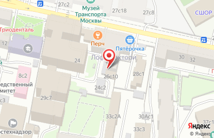 Стриптиз-клуб The Perch на Новорязанской улице на карте