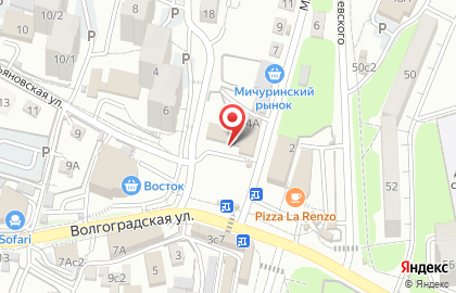Магазин разливного пива Пена в Первореченском районе на карте