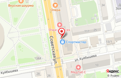 Магазин Спортмастер в Тамбове на карте