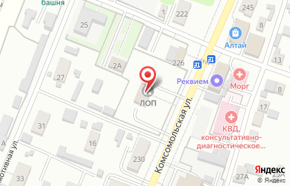 Линейный отдел полиции на Комсомольской на карте