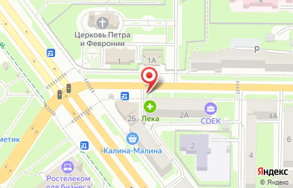 Киоск по продаже цветов в Центральном районе на карте