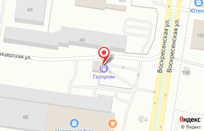 СТО Газпром на Воскресенской улице на карте