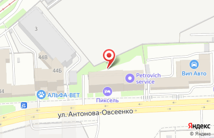 Лайф на улице Антонова-Овсеенко на карте