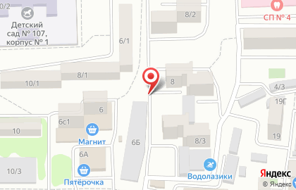 Советский район Киоск по продаже фруктов и овощей на Каширской улице на карте