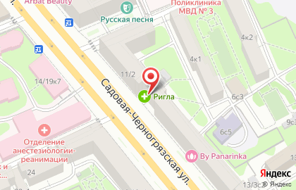 Аптека Ригла в Москве на карте