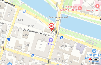 Банкомат СберБанк на улице Советской Милиции на карте