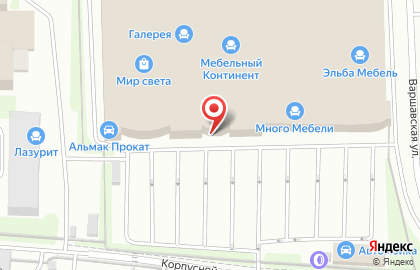 Мебельный магазин Настоящая Мебель на Варшавской улице на карте