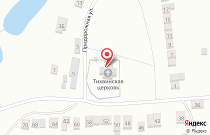 Церковь Тихвинской иконы Божией Матери на карте