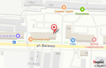 Центр профессионального аутсорсинга РосБизнесРесурс на улице Васенко на карте