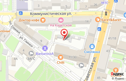 Горячие туры на улице Глинки на карте