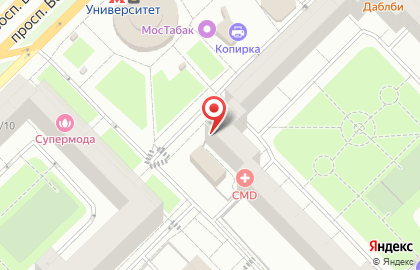 Банкомат Интерпрогрессбанк на метро Университет на карте