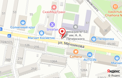 Киоск по продаже молочной продукции в Октябрьском районе на карте