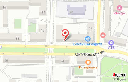 Банкомат АК БайкалБанк на Октябрьской улице, 15 на карте