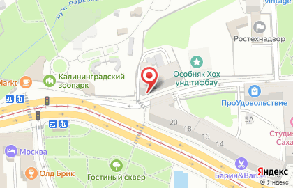 Ювелирный салон Золото Кенигсберга в Центральном районе на карте