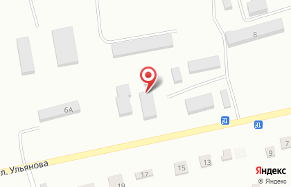 Автокомплекс на улице Ульянова на карте