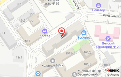 Банкомат СберБанк в проезде Ольминского на карте