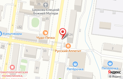 Киоск Роспечать на улице Пушкина на карте