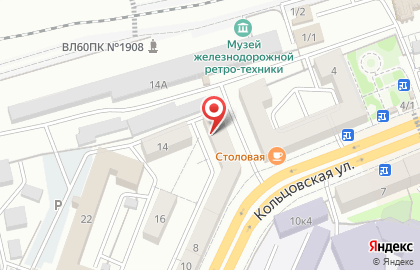 Банкомат Восточный Экспресс Банк, представительство в г. Воронеже на Кольцовской улице на карте