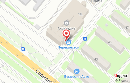 Магазин табачных изделий на Сормовском шоссе на карте
