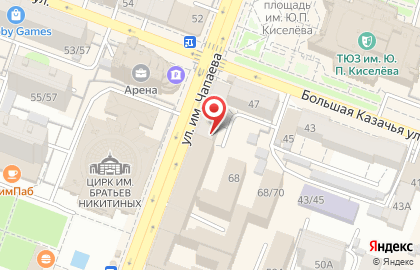 Магазин канцтоваров и бизнес-сувениров Золотая Скрепка в Фрунзенском районе на карте
