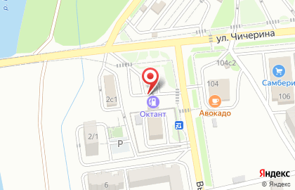 АЗС Октант на улице Чичерина на карте