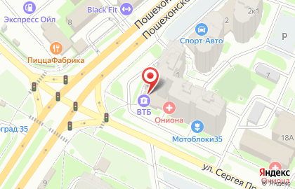 Банкомат ВТБ в Вологде на карте