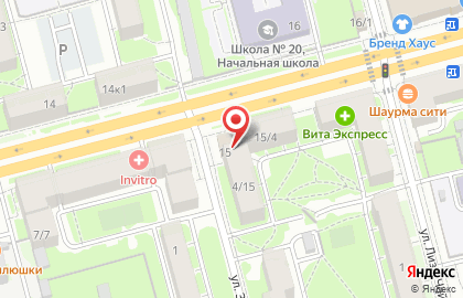 Стиль на проспекте Ленина на карте