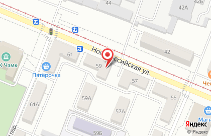 Зоомагазин 4 Лапы на Новороссийской улице на карте