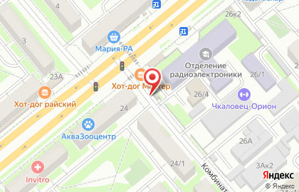Киоск по продаже фруктов и овощей в Новосибирске на карте