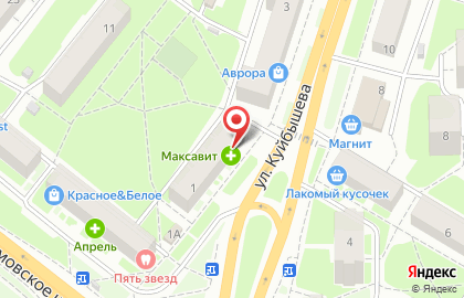 Цветочная база Флория в Московском районе на карте