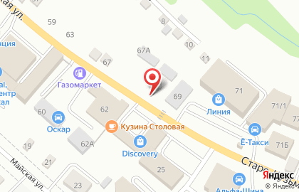 Шиномонтажная мастерская Максимум на Старо-Кузьмихинской улице на карте