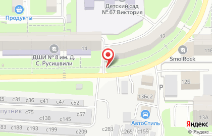 Киоск по продаже молочной продукции Смоленское на улице Маршала Соколовского, 14 киоск на карте