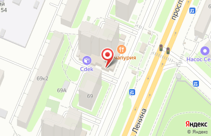 Стоматологическая клиника Садко на проспекте Ленина на карте