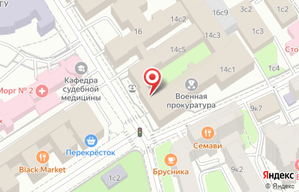 Главное военное следственное управление Следственного комитета РФ в Москве на карте