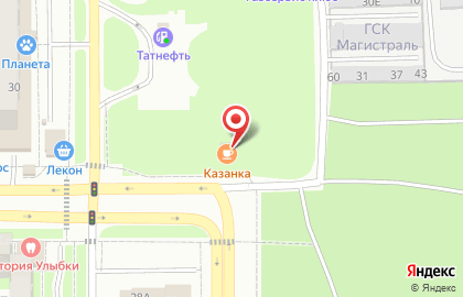 Летнее кафе в Казани на карте