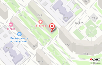 Продуктовый магазин Партнер КГ на Новокосинской улице на карте