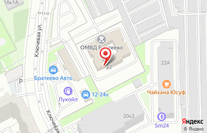АЗС ЛУКОЙЛ на Братеевской улице на карте