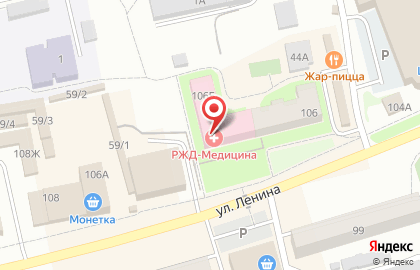 Ржд-медицина в Новосибирске на карте