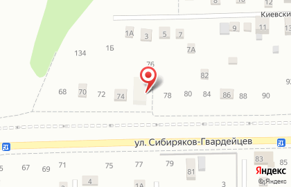 Пункт технического осмотра на улице Сибиряков-Гвардейцев на карте