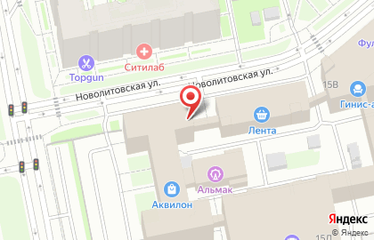 Салон мебели Шатура на Новолитовской улице на карте
