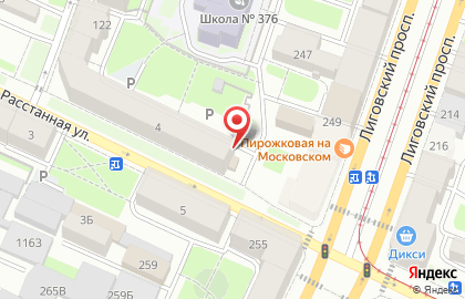 Продуктовый магазин в Санкт-Петербурге на карте