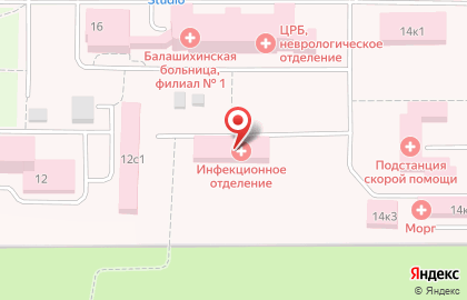 Балашихинская центральная районная больница на шоссе Энтузиастов на карте