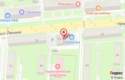 Лоза на площади Ленина на карте