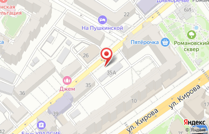 Киоск по продаже фруктов и овощей в Воронеже на карте
