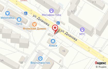 Салон цветов на улице Дианова, 1в/1 на карте