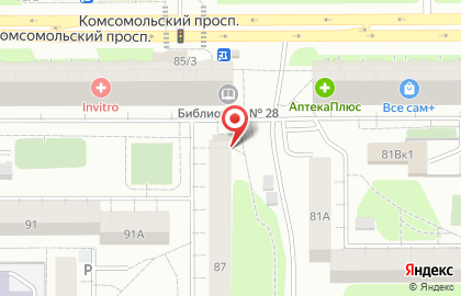 Продуктовый магазин в Челябинске на карте