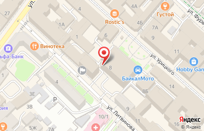 Гражданская Платформа на улице Литвинова на карте