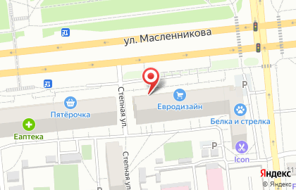 Магазин отделочных материалов Евродизайн на улице Масленникова на карте