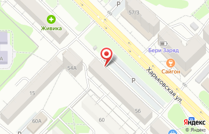 Магнит на Харьковской улице на карте