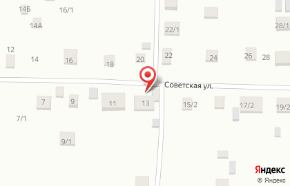 Продовольственный магазин Руслан на Советской улице на карте